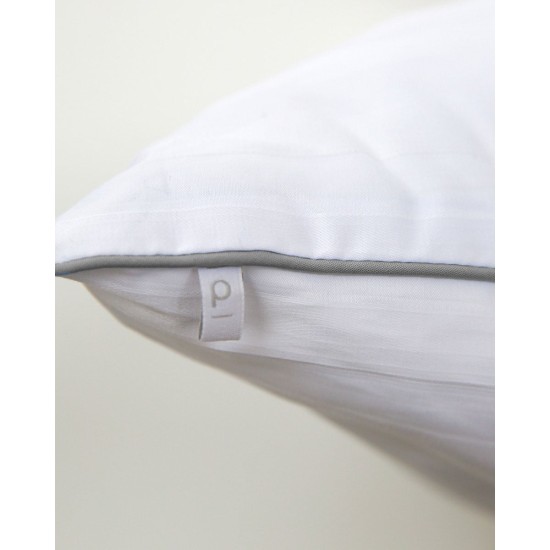 Μέτριο Μαξιλάρι Ύπνου με Γκρι Ρέλι Studio 50x70cm 50x70cm Άσπρο