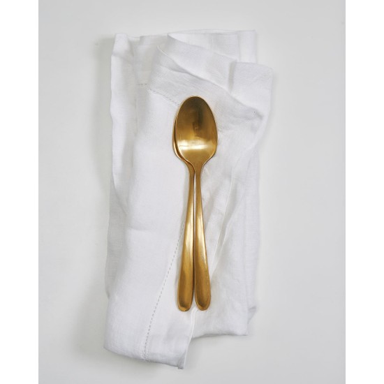 Λινή Πετροπλυμένη Πετσέτα Φαγητού με Αζούρ Porto σε 3 Αποχρώσεις 50x50cm 50x50cm Άσπρο