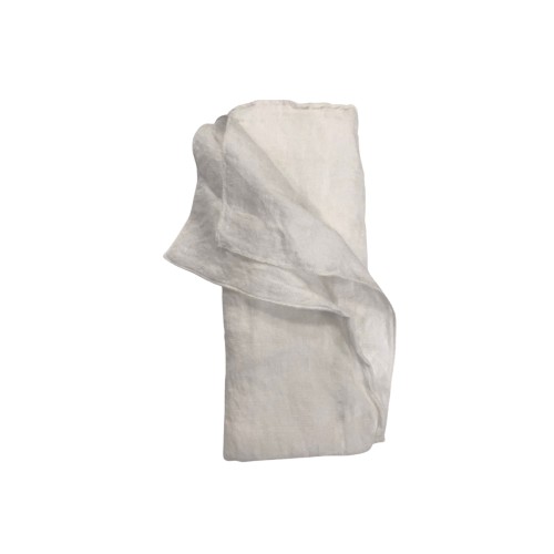 Λινή Πετροπλυμένη Πετσέτα Φαγητού με Φεστόνι Porto σε 3 Αποχρώσεις 50x50cm 50x50cm Άσπρο