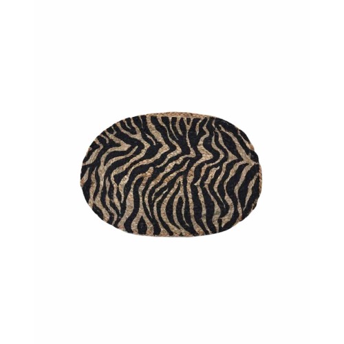 Ψάθα Πλεκτό Οικολογικό Οβάλ Χαλί Εισόδου Γιούτα Gimlet Design 7 40x60cm 40x60cm Μπεζ