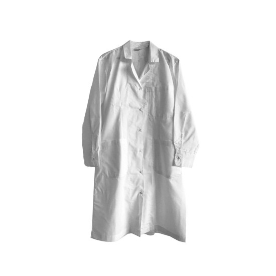 Λευκή Ιατρική Ρόμπα με Μπροστινές Τσέπες Scrub Medium Άσπρο Λευκή Ιατρική Ρόμπα με Μπροστινές Τσέπες Scrub Medium Άσπρο