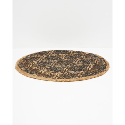 Ψάθα Πλεκτό Οικολογικό Στρογγυλό Χαλί Γιούτας Gimlet Design 4 Φ60cm Διάμετρος 60cm