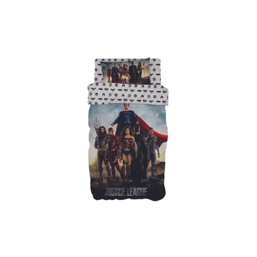 Σετ 3 Τεμαχίων Παιδικά Σεντόνια Justice League Warner Bros 165x250cm Μονή (165x250cm)