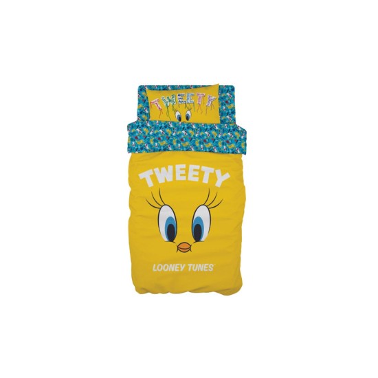Σετ 3 Τεμαχίων Παιδικά Σεντόνια Tweety Des. 1 Warner Bros 165x250cm Μονή (165x250cm) Σετ 3 Τεμαχίων Παιδικά Σεντόνια Tweety Des. 1 Warner Bros 165x250cm Μονή (165x250cm)
