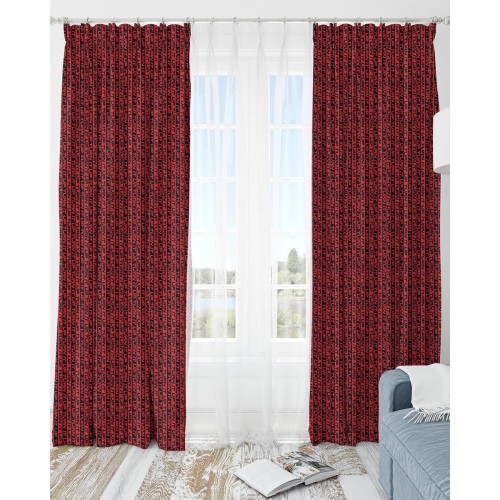 Έτοιμη Ραμμένη Κουρτίνα με Κρίκους Sylvester Warner Bros 170x235cm Στενό Φύλλο (170x235cm)