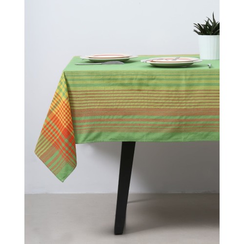 Τραπεζομάντηλο Touch με γραμμικό σχέδιο 2 ατόμων (85X85cm ) Λαχανί