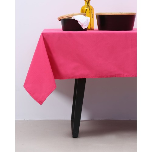 Μονόχρωμο τραπεζομάντηλο Alice  6 ατόμων (140x180cm) Φούξια