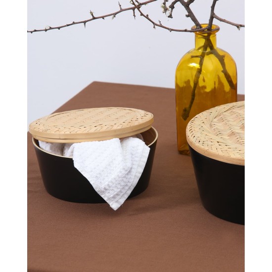 Μονόχρωμο τραπεζομάντηλο Alice  6 ατόμων (140x180cm) Καφέ