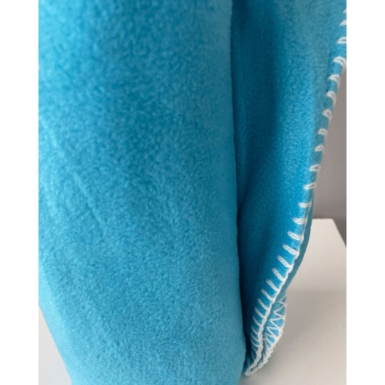 Κουβέρτα Polar Fleece Λευκό Κοπτοράπτη Eazy Καναπέ (127x152cm) Τιρκουάζ Κουβέρτα Polar Fleece Λευκό Κοπτοράπτη Eazy Καναπέ (127x152cm) Τιρκουάζ