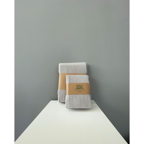 Φανελένια Βαμβακερή Βρεφική Μαξιλαροθήκη Momenta 35x50cm 35x50cm Γκρι