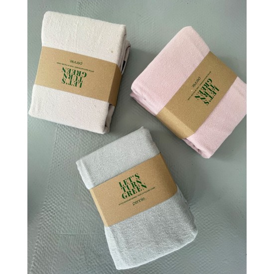 Φανελένια Βαμβακερή Βρεφική Μαξιλαροθήκη Momenta 35x50cm 35x50cm Πούδρα