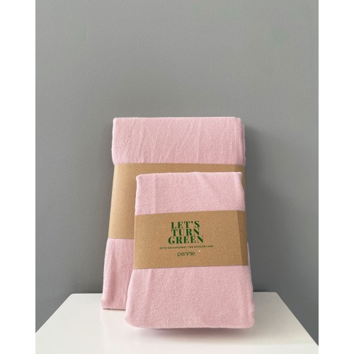 Φανελένια Βαμβακερή Βρεφική Μαξιλαροθήκη Momenta 35x50cm 35x50cm Πούδρα