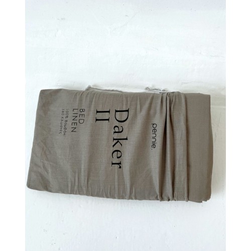 Βαμβακερό Σεντόνι με Λάστιχο Daker II Μονή (100x200 37cm) Σοκολά