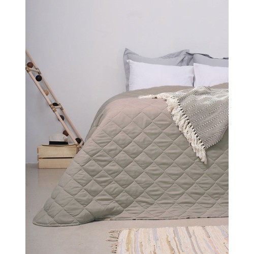 Καπιτονέ Κουβερλί Μικροΐνες Noble σε 6 Αποχρώσεις Μονή (160x240cm) Elephant