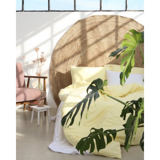 Πλεκτό χαλάκι Trecase Διάμετρος 180cm Μπεζ