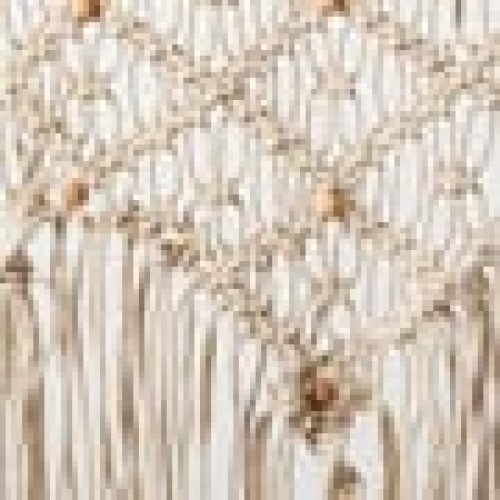 Boho Διακοσμητικό Τοίχου Macrame 3 Πλεξούδες Anusha 40x70cm 40x70cm Εκρού