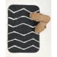 Micro Αντιολισθητικό Χαλάκι Μπάνιου Zig Zag 40x60cm 40x60cm Γκρι Micro Αντιολισθητικό Χαλάκι Μπάνιου Zig Zag 40x60cm 40x60cm Γκρι