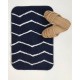 Micro Αντιολισθητικό Χαλάκι Μπάνιου Zig Zag 40x60cm 40x60cm Μπλε Micro Αντιολισθητικό Χαλάκι Μπάνιου Zig Zag 40x60cm 40x60cm Μπλε