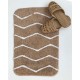 Micro Αντιολισθητικό Χαλάκι Μπάνιου Zig Zag 40x60cm 40x60cm Μπεζ Micro Αντιολισθητικό Χαλάκι Μπάνιου Zig Zag 40x60cm 40x60cm Μπεζ