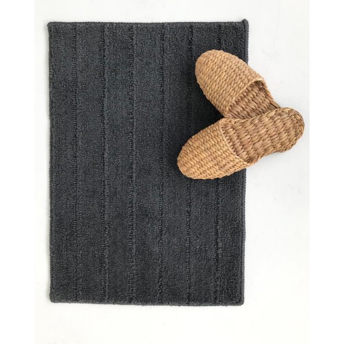 Micro Αντιολισθητικό Χαλάκι Μπάνιου Cozy 40x60cm 40x60cm Γκρι