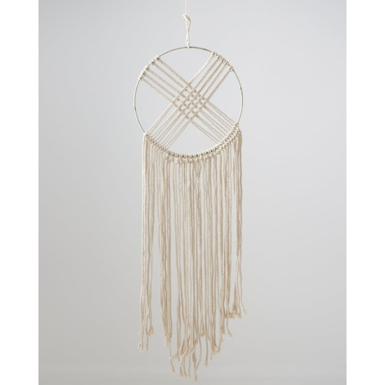 Boho Διακοσμητικό Τοίχου Macrame με Κρόσσια Orion 30x60cm Natural Boho Διακοσμητικό Τοίχου Macrame με Κρόσσια Orion 30x60cm Natural