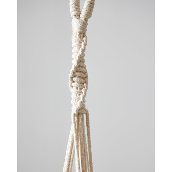 Boho Βαμβακερό Χειροποίητο Macrame Για Γλάστρα Enzo 99cm Μπεζ Boho Βαμβακερό Χειροποίητο Macrame Για Γλάστρα Enzo 99cm Μπεζ