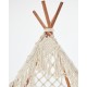 Boho Μακραμέ Διακοσμητική Τέντα Teepee Hale 122x122cm Natural