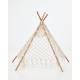 Boho Μακραμέ Διακοσμητική Τέντα Teepee Hale 122x122cm Natural