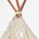 Boho Μακραμέ Διακοσμητική Τέντα Teepee Hale 122x122cm Natural