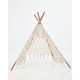 Boho Μακραμέ Διακοσμητική Τέντα Teepee Hale 122x122cm Natural