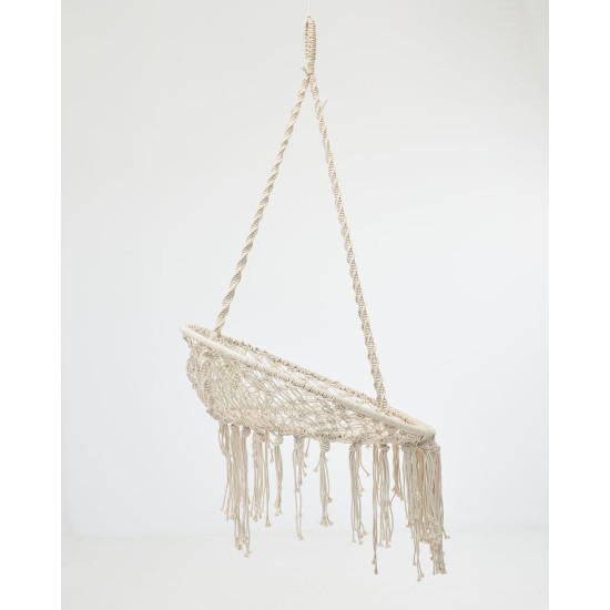 Boho Μακραμέ Μικρή Κούνια Sierra 120x80x60cm Natural Boho Μακραμέ Μικρή Κούνια Sierra 120x80x60cm Natural