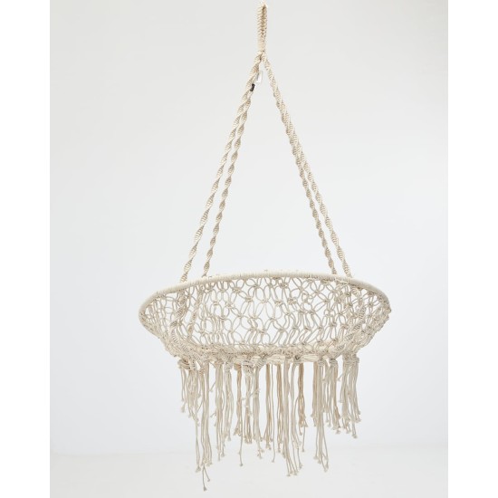 Boho Μακραμέ Μικρή Κούνια Sierra 120x80x60cm Natural Boho Μακραμέ Μικρή Κούνια Sierra 120x80x60cm Natural