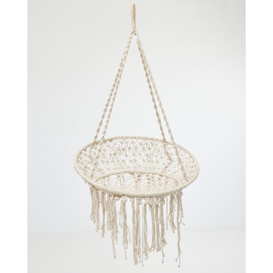 Boho Μακραμέ Μικρή Κούνια Sierra 120x80x60cm Natural Boho Μακραμέ Μικρή Κούνια Sierra 120x80x60cm Natural
