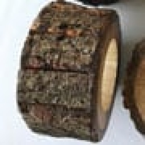 Ξύλινο Natural Δαχτυλίδι Πετσέτας Φαγητού Καφέ Ember 5x5cm One Size (5x5cm) Καφέ