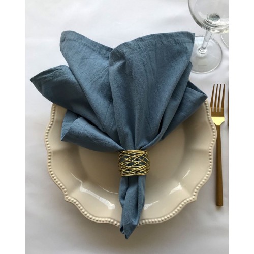 Δαχτυλίδι Πετσέτας Φαγητού Διάτρητο Σχέδιο Ορείχαλκος Ember 5x5cm One Size (5x5cm) Χρυσό