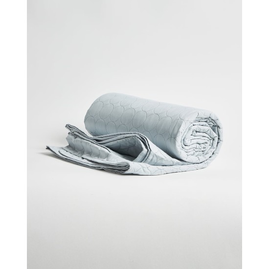 Microsilk Καπιτονέ Μονόχρωμο Κουβερλί Moral Super Υπέρδιπλη (240x260cm) Γκρι