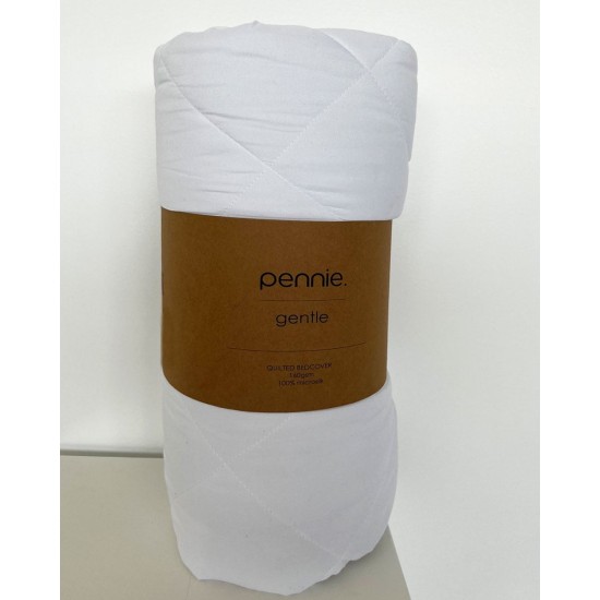 Microsilk Καπιτονέ Μονόχρωμο Κουβερλί Gentle Μονή (160x240cm) Άσπρο Microsilk Καπιτονέ Μονόχρωμο Κουβερλί Gentle Μονή (160x240cm) Άσπρο