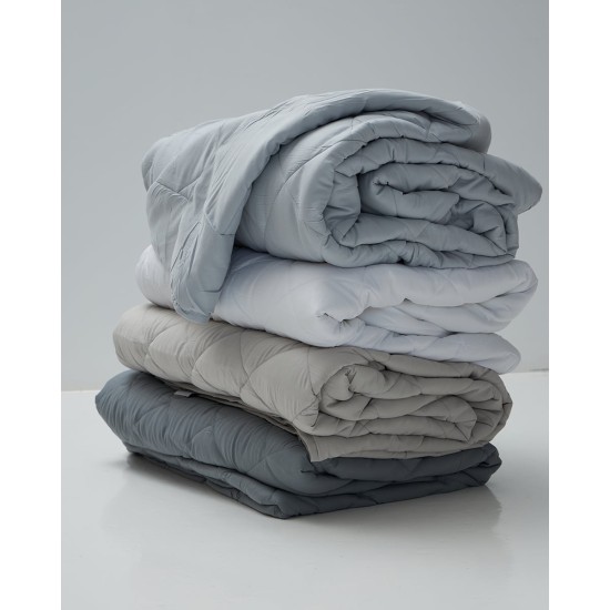 Microsilk Καπιτονέ Μονόχρωμο Κουβερλί Gentle Μονή (160x240cm) Γκρι