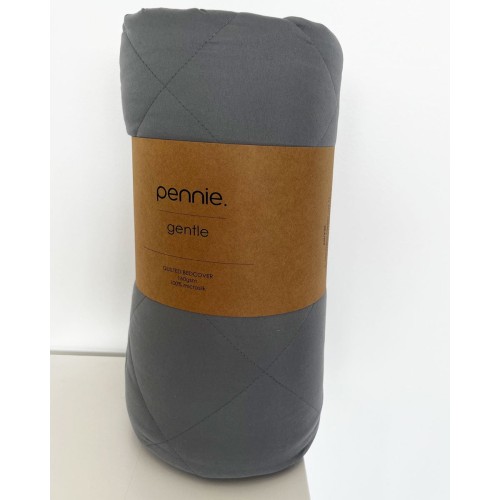 Microsilk Καπιτονέ Μονόχρωμο Κουβερλί Gentle Super Υπέρδιπλη (240x260cm) Ανθρακί