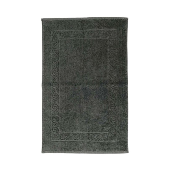 Βαμβακερό Πατάκι Μπάνιου Ανάγλυφη Φάσα Heron 50x75cm 50x75cm Ανθρακί Βαμβακερό Πατάκι Μπάνιου Ανάγλυφη Φάσα Heron 50x75cm 50x75cm Ανθρακί