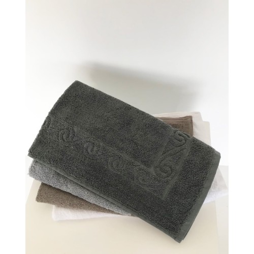 Βαμβακερό Πετσετέ Ανάγλυφη Φάσα Heron 50x75cm 50x75cm Γκρι απαλό