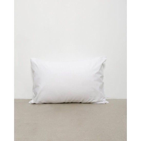 Λευκή Απλή Ξενοδοχειακή Μαξιλαροθήκη Peak 52x72cm 52x72cm Άσπρο