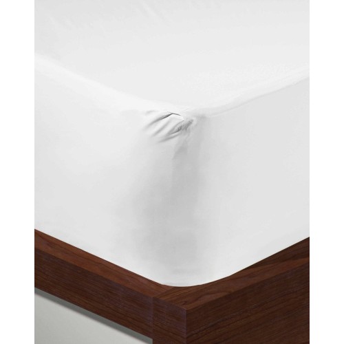 Σεντόνι με λάστιχο Peak Υπέρδιπλη | 160x200 37cm Άσπρο