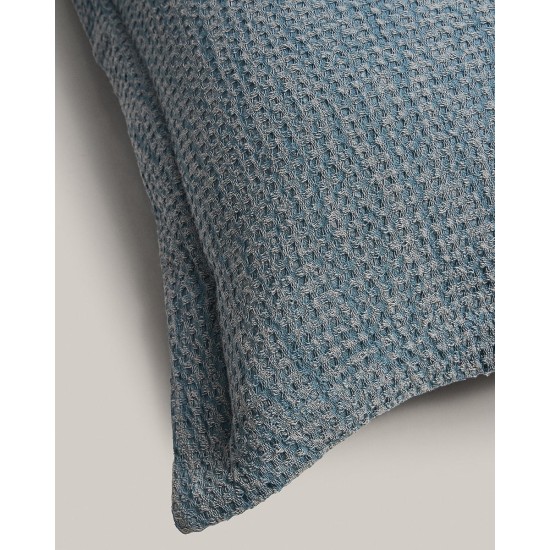 3D Βαμβακερή Πετροπλυμένη Oxford Μαξιλαροθήκη Siran 50x70 5cm Μπλε