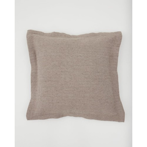 Διακοσμητική Oxford Μαξιλαροθήκη Καναπέ Δαπέδου Nairi 40x40 3cm Μπεζ