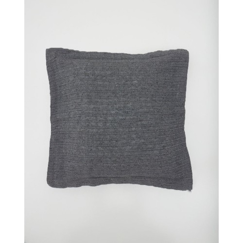 Διακοσμητική Oxford Μαξιλαροθήκη Καναπέ Δαπέδου Nairi 40x40 3cm Ανθρακί
