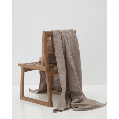 Μονόχρωμη Κουβέρτα Ριχτάρι Nairi σε 5 Αποχρώσεις Super Υπέρδιπλη (240x280cm) Μπεζ