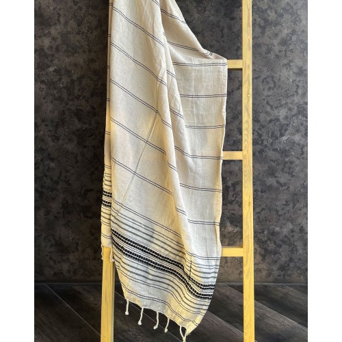 Βαμβακερό Ριγέ Παρεό με Κρόσσι Amosa 90x170cm Παρεό | 90x170cm Multi Βαμβακερό Ριγέ Παρεό με Κρόσσι Amosa 90x170cm Παρεό | 90x170cm Multi