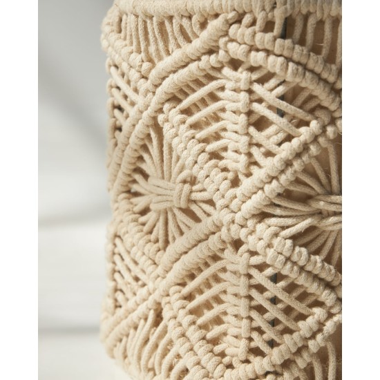 Διακοσμητικό Boho Macrame Καλάθι Luna 2 Μεγέθη Μικρό Μπεζ Διακοσμητικό Boho Macrame Καλάθι Luna 2 Μεγέθη Μικρό Μπεζ