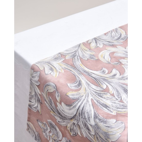 Τραβέρσα με Σχέδιο Φύλλα Prato 45x172cm Τραβέρσα (45x172cm) Σομόν Τραβέρσα με Σχέδιο Φύλλα Prato 45x172cm Τραβέρσα (45x172cm) Σομόν